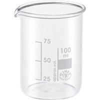 Mischbecher aus Glas mit Skala - 100 ml von Durchsichtig