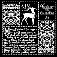 Schablone "Christmas Letters" von Durchsichtig