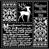 Schablone "Christmas Letters" Schablone "Christmas Letters" von Stamperia