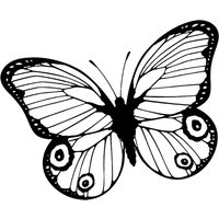 Silikonstempel "Schmetterling" von Durchsichtig