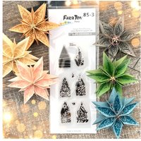 Silikonstempel für Faltstern Klein "Christmas" Silikonstempel für Faltstern Klein "Christmas" von FarbTon Papier
