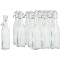 VBS Glasflaschen mit Bügelverschluß "Eckig", 500 ml, 12 Stück VBS Glasflaschen mit Bügelverschluß "Eckig", 500 ml, 12 Stück von VBS XXL