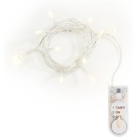 VBS Mini-LED-Lichterkette, mit Timer, mit Knopfzellen - 10 LEDs VBS Mini-LED-Lichterkette, mit Timer, mit Knopfzellen - 10 LEDs von VBS