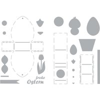 VBS Schablonen-Set "Küken-Schachteln" von Durchsichtig