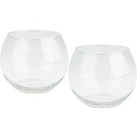 VBS Teelichtglas "Bowl", Ø 10,5 cm, 2 Stück von Durchsichtig