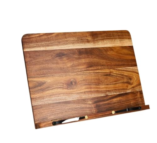 Rezeptbuchständer, Kochbuchständer, Tischplatte, Kochbuchständer, massives Akazienholz, Rezeptbuchhalter, Arbeitsplatte, Tablet-Staffelei, Ständer, Kochbuchständer für Küche Rezeptbuchständer, Kochbuchständer, Tischplatte, Kochbuchständer, massives Akazienholz, Rezeptbuchhalter, Arbeitsplatte, Tablet-Staffelei, Ständer, Kochbuchständer für Küche von Durecoform