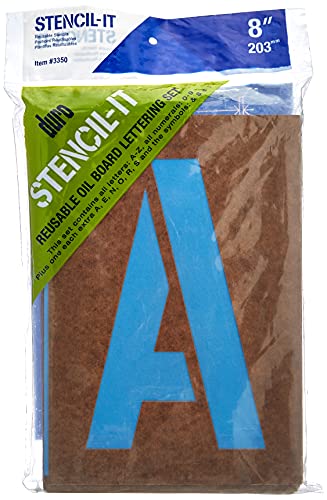 Duro 3350 by Graphic Products Stencil-It Ölbrett-Schablonen-Set, 20,3 cm Duro 3350 by Graphic Products Stencil-It Ölbrett-Schablonen-Set, 20,3 cm von Duro