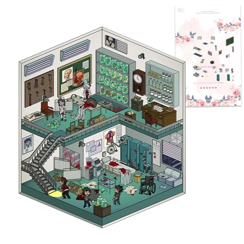 3D-Szenen-Aufkleber für Erwachsene, dekorativer Scrapbooking-Sticker – Kreatives thematisches Zubehör für Journaling, Scrapbooking und Entspannung von Duroecsain