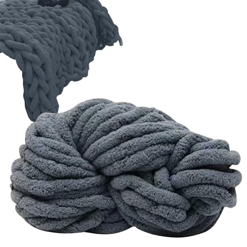 Dicke Wolle Garn, 250g Sperrige Armstricken Wolle, Soft Arm Knitting, Grobstrick Weiches Wollgarn, zum Häkeln für Decke, Perfekt zum Weben von Haustier Nest, Decken, Zierkissen von Duroecsain