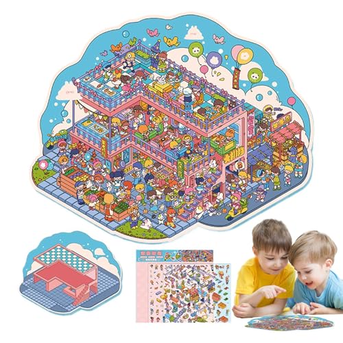 Duroecsain Aufkleberszenen für Erwachsene | ästhetische Aufkleber, Playset-Szenenaufkleber, Cartoon-Aufkleber, Miniatur-Szene, niedliche Aufkleber von Duroecsain