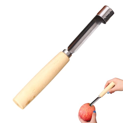 Duroecsain Birnenabroller | Birnenschäler aus Edelstahl | Multifunktions-Küchenzubehör mit Holzgriff für die Zubereitung von Salaten und Obstschalen Duroecsain Birnenabroller | Birnenschäler aus Edelstahl | Multifunktions-Küchenzubehör mit Holzgriff für die Zubereitung von Salaten und Obstschalen von Duroecsain