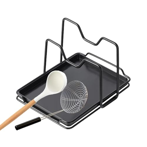 Duroecsain Deckelhalter für Töpfe – Geschirrablage, rostfreier Deckelhalter für Küchenutensilien und Organisation von Speisen Duroecsain Deckelhalter für Töpfe – Geschirrablage, rostfreier Deckelhalter für Küchenutensilien und Organisation von Speisen von Duroecsain