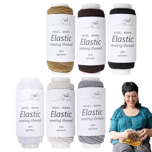 Duroecsain Dehnbare elastische Schnur, elastische Kordel für Armbänder | Elegante elastische Schnur, 6 Rollen | Elastische Schnur für Schmuckherstellung, Perlenkordel, hohe Flexibilität für Duroecsain Dehnbare elastische Schnur, elastische Kordel für Armbänder | Elegante elastische Schnur, 6 Rollen | Elastische Schnur für Schmuckherstellung, Perlenkordel, hohe Flexibilität für von Duroecsain