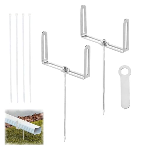 Duroecsain Halterung für Fallrohrverlängerung, drehbare Klemme für Regenwasserablauf, mit sicheren Befestigungselementen für Terrasse, Garten und Lager Duroecsain Halterung für Fallrohrverlängerung, drehbare Klemme für Regenwasserablauf, mit sicheren Befestigungselementen für Terrasse, Garten und Lager von Duroecsain