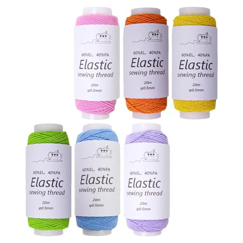 Duroecsain Kordeln und Perlenfaden, dehnbare elastische Kordel, 6 Rollen dehnbare Schnur, elegante elastische Schnur | elastische Schnur für Schmuckherstellung, Perlenkordeln, hoch Duroecsain Kordeln und Perlenfaden, dehnbare elastische Kordel, 6 Rollen dehnbare Schnur, elegante elastische Schnur | elastische Schnur für Schmuckherstellung, Perlenkordeln, hoch von Duroecsain