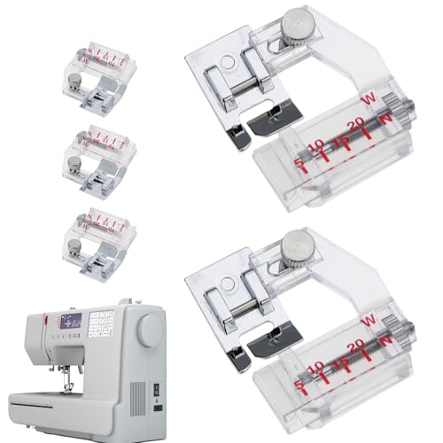 Duroecsain Nähmaschinen -Pressefuß, Nähmaschinen -Pressefüßer Füße,5 Pack Anti Crimping Crimper - Einstellbare Hochleistungs -Präzisions -Multifunktions -Aufsätze zum Überlösen von Serrging Semming Duroecsain Nähmaschinen -Pressefuß, Nähmaschinen -Pressefüßer Füße,5 Pack Anti Crimping Crimper - Einstellbare Hochleistungs -Präzisions -Multifunktions -Aufsätze zum Überlösen von Serrging Semming von Duroecsain