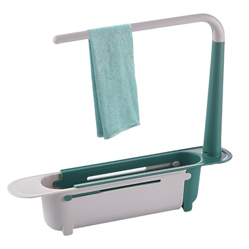 Duroecsain -Organizer für Küchenspüle, Schwammhalter für Küchenspüle, -Abtropfgestell – abnehmbares für platzsparendes Design, vielseitiges Design, ausziehbar Duroecsain -Organizer für Küchenspüle, Schwammhalter für Küchenspüle, -Abtropfgestell – abnehmbares für platzsparendes Design, vielseitiges Design, ausziehbar von Duroecsain