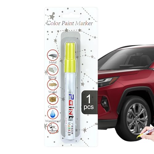 Duroecsain Reifen-Farbstift, Autolackstift – Tragbares wasserfestes Fahrzeug-Lackstift-Set | Schnelltrocknende Autolack-Reparatur-Werkzeuge Duroecsain Reifen-Farbstift, Autolackstift – Tragbares wasserfestes Fahrzeug-Lackstift-Set | Schnelltrocknende Autolack-Reparatur-Werkzeuge von Duroecsain