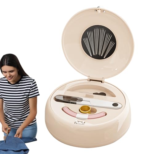 Duroecsain Reise-Set, Reise-Set, Reisebedarf, magnetische Stickereien mit Nadeln und Fäden für Männer für Frauen und Anfänger Duroecsain Reise-Set, Reise-Set, Reisebedarf, magnetische Stickereien mit Nadeln und Fäden für Männer für Frauen und Anfänger von Duroecsain