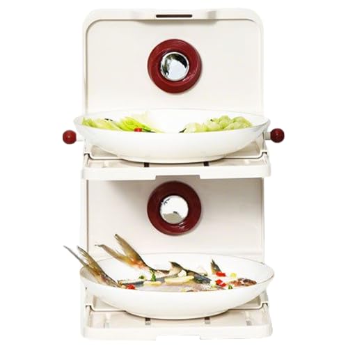 Duroecsain STAGE STAGE STAGE Rack für die Zubereitung von Lebensmitteln, zur Wandmontage für die Küche, zur Wandmontage, stapelbare Aufbewahrung, multifunktional von Duroecsain