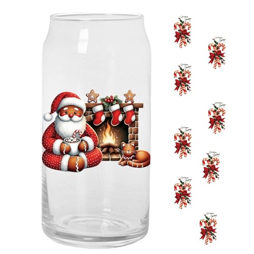 Duroecsain Weihnachtsaufkleber für Glastassen, Aufkleber für Weihnachtstassen, kreative Weihnachts-Abziehbilder für Tassen, wasserdichte Weihnachtsglasaufkleber für Tassen, Aufkleber Duroecsain Weihnachtsaufkleber für Glastassen, Aufkleber für Weihnachtstassen, kreative Weihnachts-Abziehbilder für Tassen, wasserdichte Weihnachtsglasaufkleber für Tassen, Aufkleber von Duroecsain