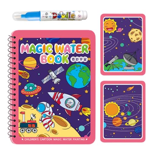 Duroecsain Zeichenbuch mit Wasser, Spielzeug für Bücher zum Malen mit Wasser, Zeichen- und Malset zum Lernen, pädagogisches Geschenk für Geburtstag oder Ostern Duroecsain Zeichenbuch mit Wasser, Spielzeug für Bücher zum Malen mit Wasser, Zeichen- und Malset zum Lernen, pädagogisches Geschenk für Geburtstag oder Ostern von Duroecsain