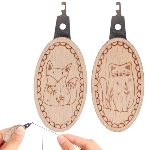 Einfädler für Nähen, 2 Sticknadeln mit Tiermotiven | Stickzubehör, einfach zu verwenden, für Damen, Herren und Großeltern Einfädler für Nähen, 2 Sticknadeln mit Tiermotiven | Stickzubehör, einfach zu verwenden, für Damen, Herren und Großeltern von Duroecsain
