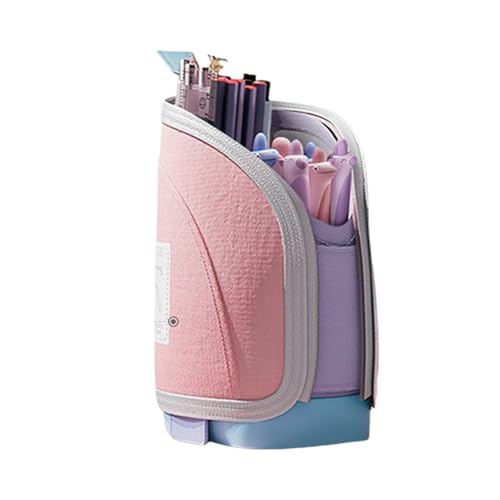 Federmäppchen für Bleistifte – Schreibtisch-Organizer für Stifte und Bleistifte | Schreibtisch-Organizer mit einziehbarem 2-in-1-Behälter, Zubehör und Schulbedarf für und Federmäppchen für Bleistifte – Schreibtisch-Organizer für Stifte und Bleistifte | Schreibtisch-Organizer mit einziehbarem 2-in-1-Behälter, Zubehör und Schulbedarf für und von Duroecsain
