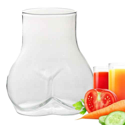 Gläser für Hintern | Becher mit kreativem anatomischem Design - Dekoration für Partys und Bars, 450 ml, transparent, für Getränke wie Kaffee, Wein oder Cocktails Gläser für Hintern | Becher mit kreativem anatomischem Design - Dekoration für Partys und Bars, 450 ml, transparent, für Getränke wie Kaffee, Wein oder Cocktails von Duroecsain