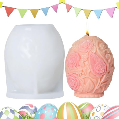 Ostern Silikonform Silikonform Kerzengießform | Ostereier Statue Kerzengießform - Epoxidharz Gips Gießform Dekoration von Duroecsain
