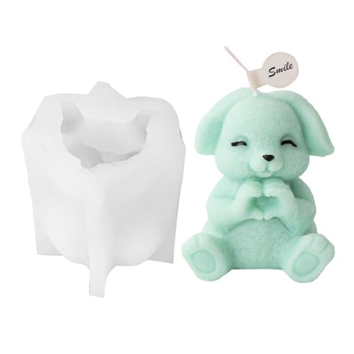 Silikonform für Kaninchen, niedlich, Osterhase, Kerzenformen aus Epoxidharz, für Dekoration von Kuchen, Fondant, Schokolade von Duroecsain