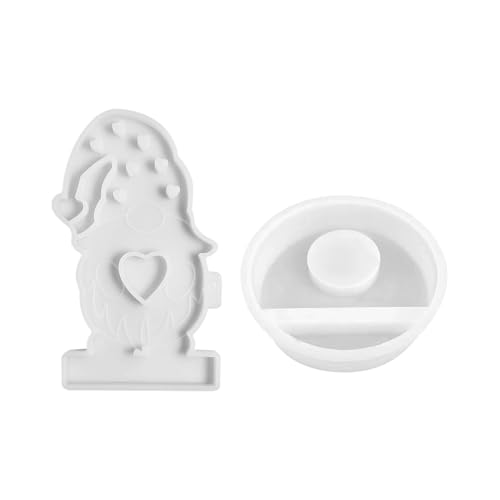 Weihnachtskerzenformen, Weihnachtszwergform, handgefertigte Weihnachtszwergform für Epoxidharz-Herstellung | Gipsgießformen für Weihnachtszwerg, zur Herstellung von von Duroecsain