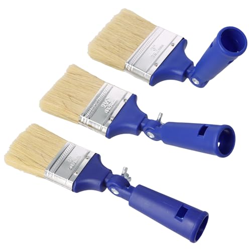 3 Stück Verstellbares Malerpinsel Set, 50mm 60mm 70mm Lackpinsel, Hochwertiger Pinsel Set, Leicht zu Reinigen und Wiederzuverwenden von Duronge