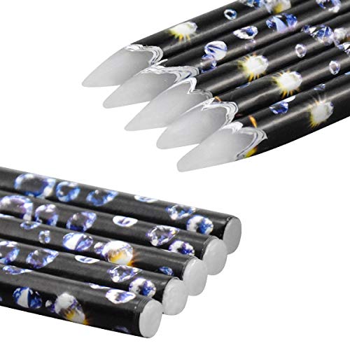 5 Stück Diamond Painting Stift Wachsstift Diamant Malerei Zubehör Stickerei Zubehör Werkzeug für Nails Strass Edelsteine Nail Design Dotting Tool Set von Duronge