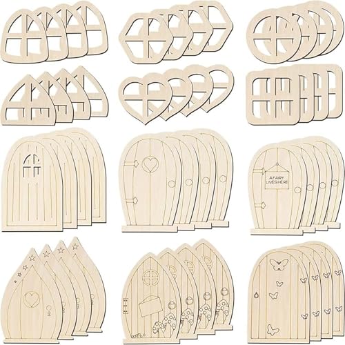 48 Stück Mini-Tür, unlackiert, Feenfenster, Party-Dekoration, Märchen-Türen, Dekoration, Haus, unlackiert, Basteln, Holzspäne, blanko 48 Stück Mini-Tür, unlackiert, Feenfenster, Party-Dekoration, Märchen-Türen, Dekoration, Haus, unlackiert, Basteln, Holzspäne, blanko von Dusarls