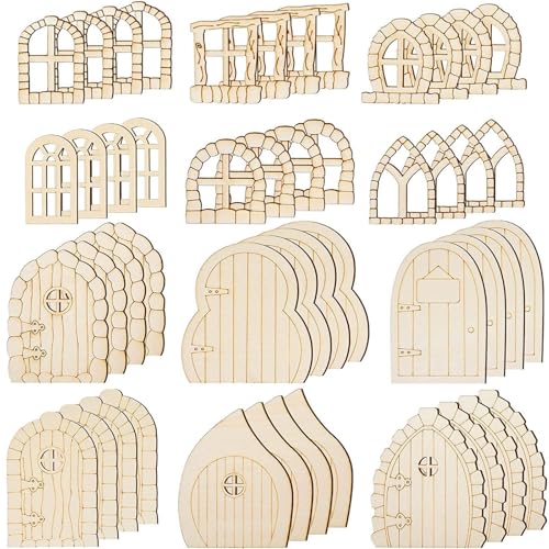48 Stück Mini-Tür, unlackiert, Feenfenster, Party-Dekoration, Märchen-Türen, Dekoration, Haus, unlackiert, Basteln, Holzspäne, blanko 48 Stück Mini-Tür, unlackiert, Feenfenster, Party-Dekoration, Märchen-Türen, Dekoration, Haus, unlackiert, Basteln, Holzspäne, blanko von Dusarls