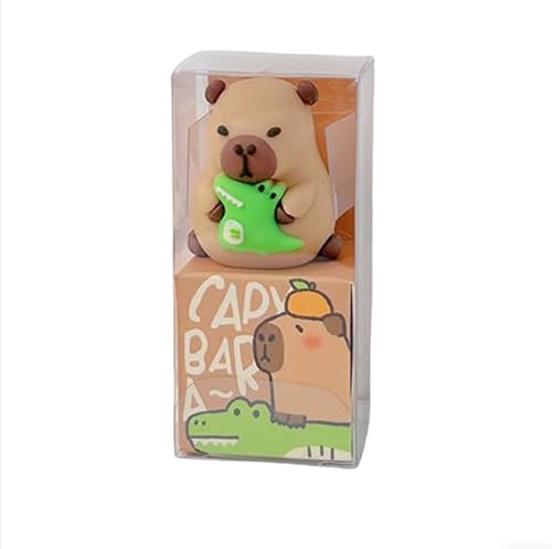 Dusarls Capybara Bleistiftspitzer, Cartoon, Niedlich, Tragbar, Mini, Unisex, Erwachsene, Glas, Handbuch, Schulbedarf, Kunst, Reisen, A3 von Dusarls