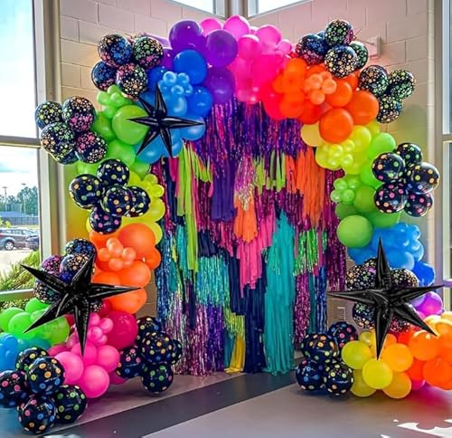 Dusenly Regenbogen Neon Ballon Bogen Girlande Kit Neon Glow Party Ballons für Glow in the Dark Party Geburtstag Hochzeit Back to 80er 90er Disco Party Dekoration Dusenly Regenbogen Neon Ballon Bogen Girlande Kit Neon Glow Party Ballons für Glow in the Dark Party Geburtstag Hochzeit Back to 80er 90er Disco Party Dekoration von Dusenly