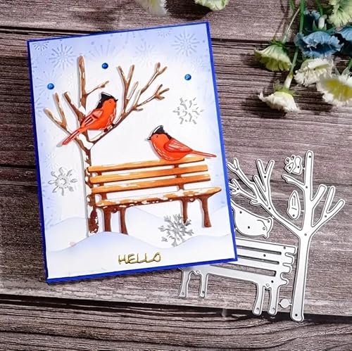 Birds on The Bench Metall-Stanzschablone, Vogelrahmen, Stanzschablonen für Scrapbooking, Karten, Fotoalbum, Basteln, Dekoration, Prägepapier-Stanzformen für Alben, Karten, Scrapbooking Birds on The Bench Metall-Stanzschablone, Vogelrahmen, Stanzschablonen für Scrapbooking, Karten, Fotoalbum, Basteln, Dekoration, Prägepapier-Stanzformen für Alben, Karten, Scrapbooking von DuuFounG