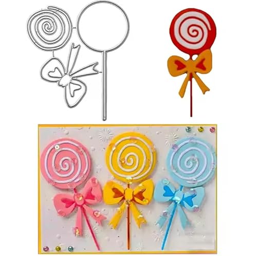 Lollipop Metall-Stanzschablone, Lutscher-Schleifen-Stanzformen, Stanzschablonen, DIY, Scrapbooking, Karten, Fotoalbum, Handwerk, dekorative Prägepapier-Stanzformen für Alben, Karten, Scrapbooking Lollipop Metall-Stanzschablone, Lutscher-Schleifen-Stanzformen, Stanzschablonen, DIY, Scrapbooking, Karten, Fotoalbum, Handwerk, dekorative Prägepapier-Stanzformen für Alben, Karten, Scrapbooking von DuuFounG