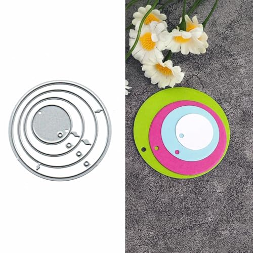 Metall-Stanzschablonen mit rundem Rahmen, runde Rahmen, Stanzschablonen, Stanzschablonen, DIY, Scrapbooking, Karten, Fotoalbum, Basteln, dekorative Prägepapier-Stanzformen für Alben, Karten Metall-Stanzschablonen mit rundem Rahmen, runde Rahmen, Stanzschablonen, Stanzschablonen, DIY, Scrapbooking, Karten, Fotoalbum, Basteln, dekorative Prägepapier-Stanzformen für Alben, Karten von DuuFounG