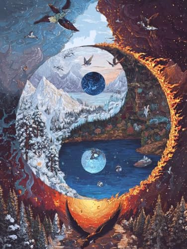 Diamond Painting Erwachsene Kinder Kits, 5D DIY Aussicht Diamant Painting Bilder 35x45cm Weihnachten Basteln Zubehor Diamond Art Full Drill Tai Chi Kits Malerei Set Kreuzstich Wand Decoration jz-231 Diamond Painting Erwachsene Kinder Kits, 5D DIY Aussicht Diamant Painting Bilder 35x45cm Weihnachten Basteln Zubehor Diamond Art Full Drill Tai Chi Kits Malerei Set Kreuzstich Wand Decoration jz-231 von Duuanxin