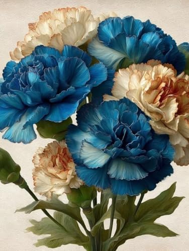 Diamond Painting Erwachsene Kinder Kits, 5D DIY Blau Diamant Painting Bilder 50x60cm Weihnachten Basteln Zubehor Diamond Art Full Drill Blumen Kits Malerei Stickerei Set Kreuzstich Wand Dekor jz-257 Diamond Painting Erwachsene Kinder Kits, 5D DIY Blau Diamant Painting Bilder 50x60cm Weihnachten Basteln Zubehor Diamond Art Full Drill Blumen Kits Malerei Stickerei Set Kreuzstich Wand Dekor jz-257 von Duuanxin