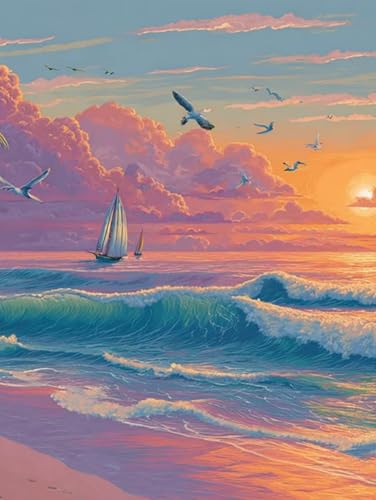 Diamond Painting Erwachsene Kinder Kits, 5D DIY Segelboot Diamant Painting Bilder 50x60cm Weihnachten Basteln Zubehor Diamond Art Full Drill Aussicht Kits Malerei Stickerei Set Home Wand Dekor jz-277 Diamond Painting Erwachsene Kinder Kits, 5D DIY Segelboot Diamant Painting Bilder 50x60cm Weihnachten Basteln Zubehor Diamond Art Full Drill Aussicht Kits Malerei Stickerei Set Home Wand Dekor jz-277 von Duuanxin