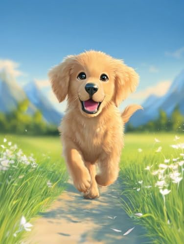 Diamond Painting Kits Adults Hund,Diamond Painting Kinder 5D Malen Nach Zahlen Mosaikherstellung DIY Aussicht Diamant Malerei Erwachsene Set, Bilder Arts Crafts für Home Wand Decoration 40x50cm jz-260 Diamond Painting Kits Adults Hund,Diamond Painting Kinder 5D Malen Nach Zahlen Mosaikherstellung DIY Aussicht Diamant Malerei Erwachsene Set, Bilder Arts Crafts für Home Wand Decoration 40x50cm jz-260 von Duuanxin