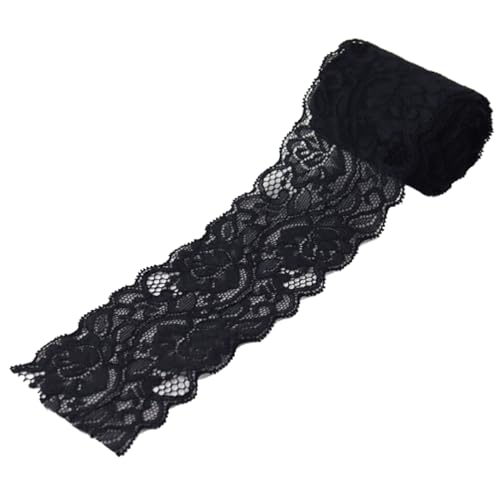 Duuclume 6,1 cm x 4,5 m Vintage-Spitzenstoff, schwarz, Nähspitzenbesatz, elastisches, dehnbares Spitzenband – perfekt für Basteln, Hochzeit, Geschenkverpackung, Heimdekoration und Weihnachtsdekoration Duuclume 6,1 cm x 4,5 m Vintage-Spitzenstoff, schwarz, Nähspitzenbesatz, elastisches, dehnbares Spitzenband – perfekt für Basteln, Hochzeit, Geschenkverpackung, Heimdekoration und Weihnachtsdekoration von Duuclume