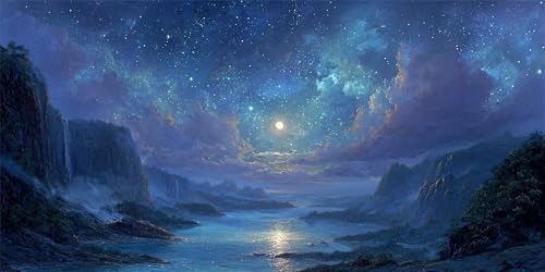 Berge Diamond Painting Erwachsene, Mond Diamond Painting Set für Kinder, Crystal Art für Anfänger, DIY Diamant Kunst Mosaikherstellung, Diamant Kunst Erwachsene Groß XXL, Home Wand Deko, 20x40cm p-680 Berge Diamond Painting Erwachsene, Mond Diamond Painting Set für Kinder, Crystal Art für Anfänger, DIY Diamant Kunst Mosaikherstellung, Diamant Kunst Erwachsene Groß XXL, Home Wand Deko, 20x40cm p-680 von Duushuait