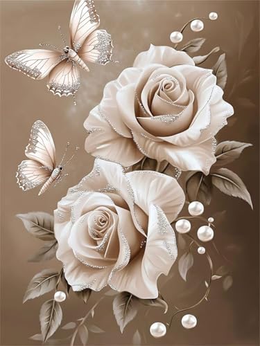 Blumen Diamond Painting Kinder, Die Perlen Diamond Painting Erwachsene, Anfänger Crystal Art Set, Entspannendes & Stressabbau Kunsthandwerk, Perfektes Geschenke, für Home Wall Decor 30x40cm f-268 Blumen Diamond Painting Kinder, Die Perlen Diamond Painting Erwachsene, Anfänger Crystal Art Set, Entspannendes & Stressabbau Kunsthandwerk, Perfektes Geschenke, für Home Wall Decor 30x40cm f-268 von Duushuait