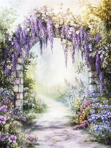 Blumen Diamond Painting Kinder, Violett Diamond Painting Erwachsene, Anfänger Crystal Art Set, Entspannendes & Stressabbau Kunsthandwerk, Perfektes Geschenke, für Home Wall Decor 40x55cm f-272 Blumen Diamond Painting Kinder, Violett Diamond Painting Erwachsene, Anfänger Crystal Art Set, Entspannendes & Stressabbau Kunsthandwerk, Perfektes Geschenke, für Home Wall Decor 40x55cm f-272 von Duushuait