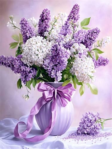 Blumen Diamond Painting Kinder, Violett Diamond Painting Erwachsene, Anfänger Crystal Art Set, Entspannendes & Stressabbau Kunsthandwerk, Perfektes Geschenke, für Home Wall Decor 60x80cm f-273 Blumen Diamond Painting Kinder, Violett Diamond Painting Erwachsene, Anfänger Crystal Art Set, Entspannendes & Stressabbau Kunsthandwerk, Perfektes Geschenke, für Home Wall Decor 60x80cm f-273 von Duushuait